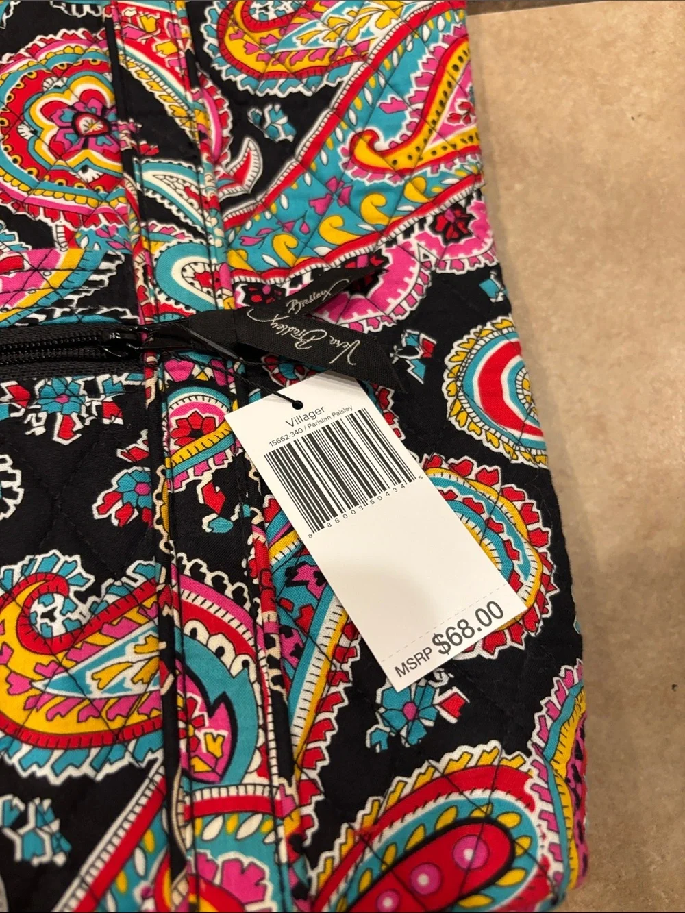 Vera Bradley Villager Tote in Parisian Paisley